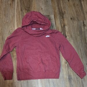 Nike Maroon Hoodie with Logo